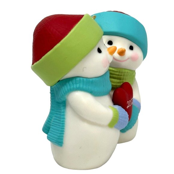 Hallmark Keepsake Ornament Snow in Love Personalize Stickers Snowmen 2012 - Picture 5 of 11